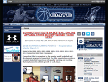 Tablet Screenshot of connecticutelitebasketball.com
